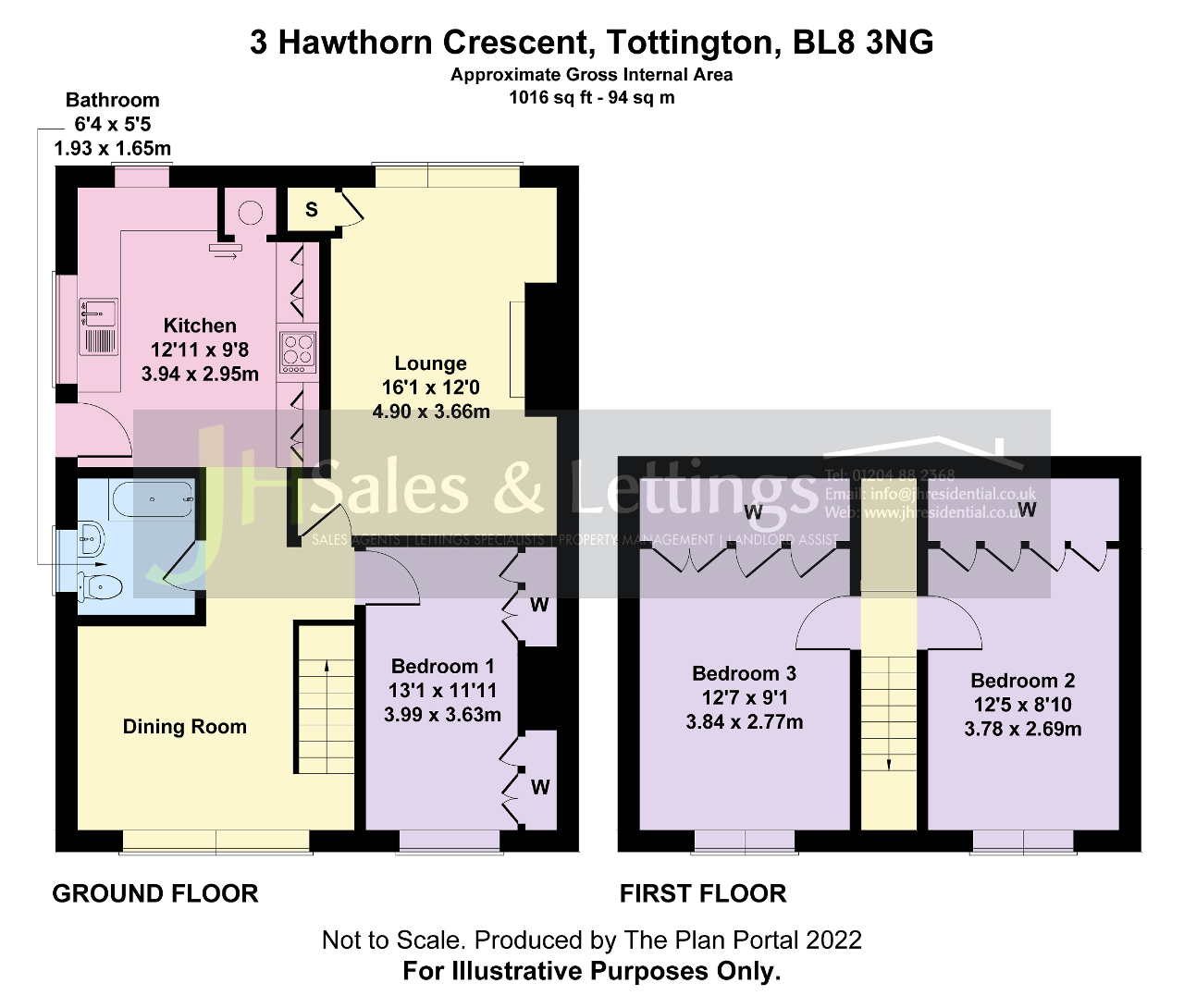 3 Bedroom SemiDetached For Sale in Hawthorn Crescent, Tottington, Bury, Lancs, BL8 3NG JH