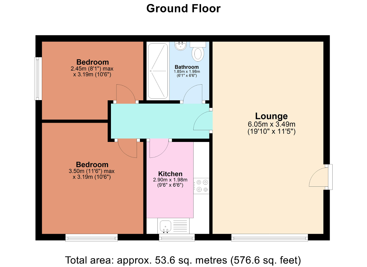 2 Bedroom Ground Floor apartment For Sale in Wellbank Court, Wellbank